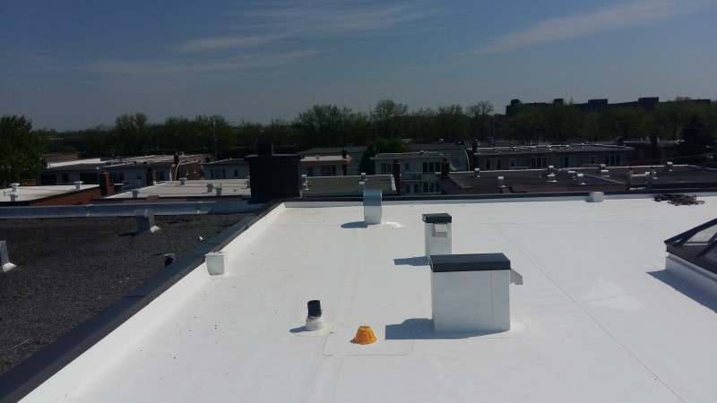 Renovation of TPO membrane roof completed.