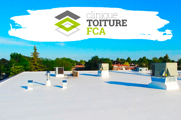 A white commercial TPO roof