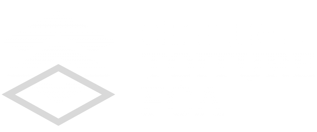 Logo blanc de Clinique de la toiture FCA